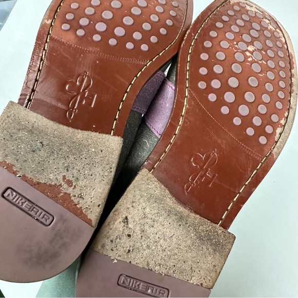 Cole Haan Men\'s Pink/ Gray leather Slip-on Loafer